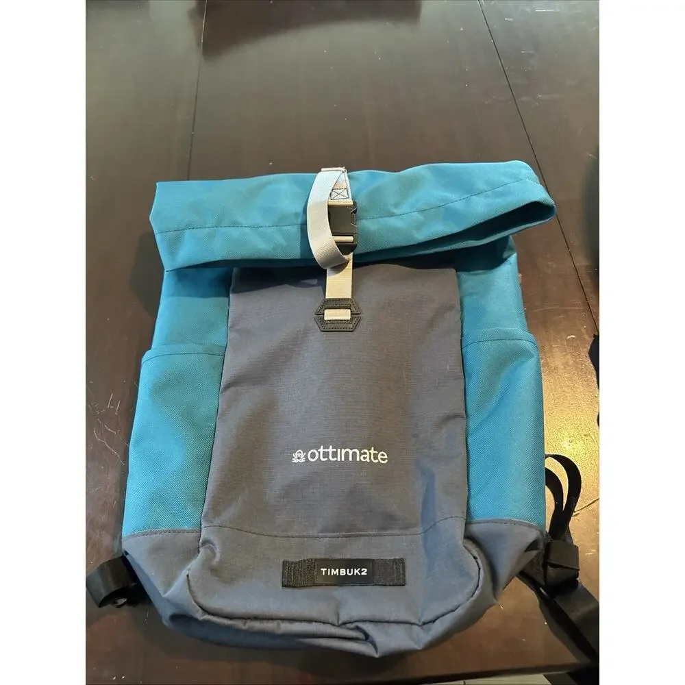 NEW TIMBUK2 Tuck Laptop Backpack, Roll Top, Commute, Adventure, Dark Teal/Gray